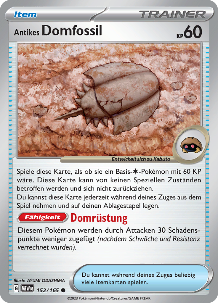 Antikes Domfossil