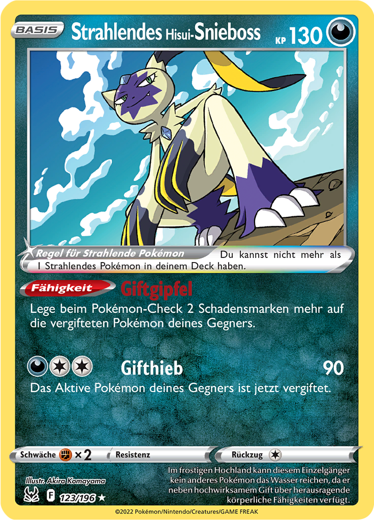 Strahlendes Hisui-Snieboss