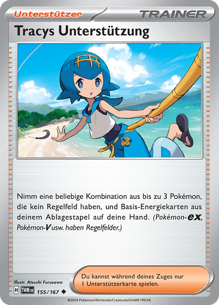 Tracys Unterstützung