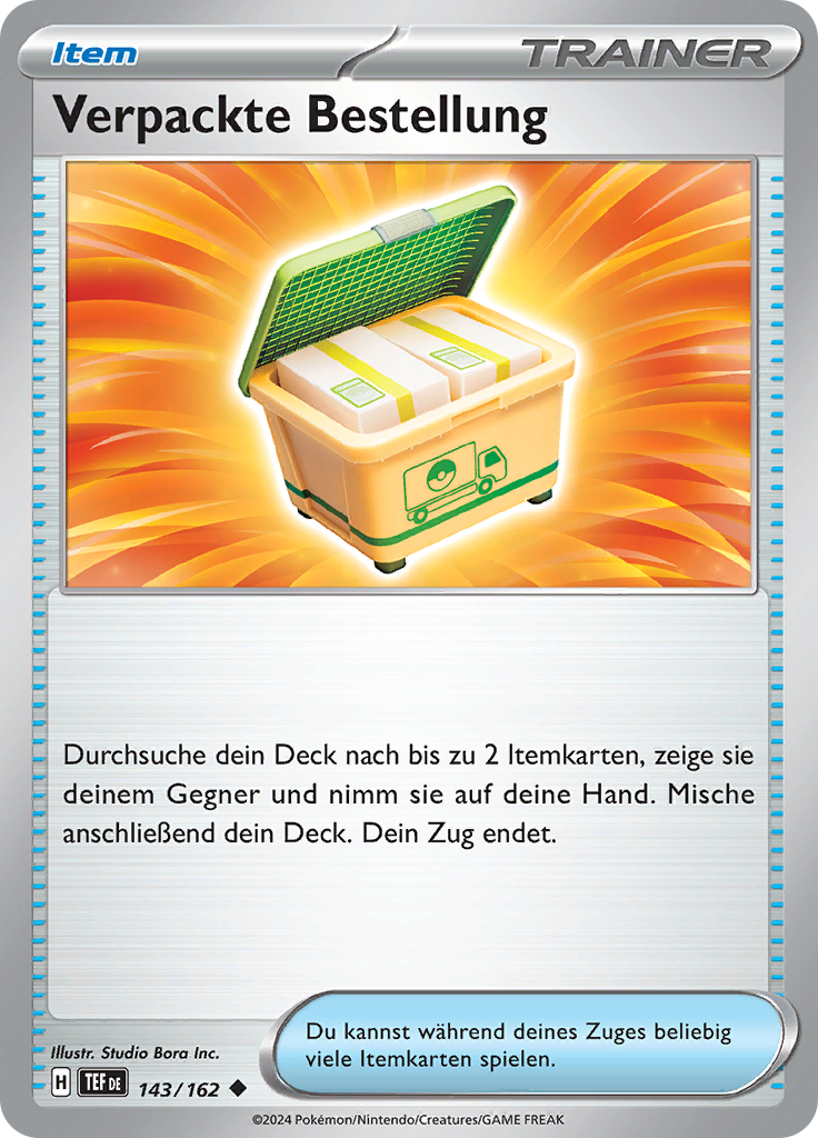 Verpackte Bestellung