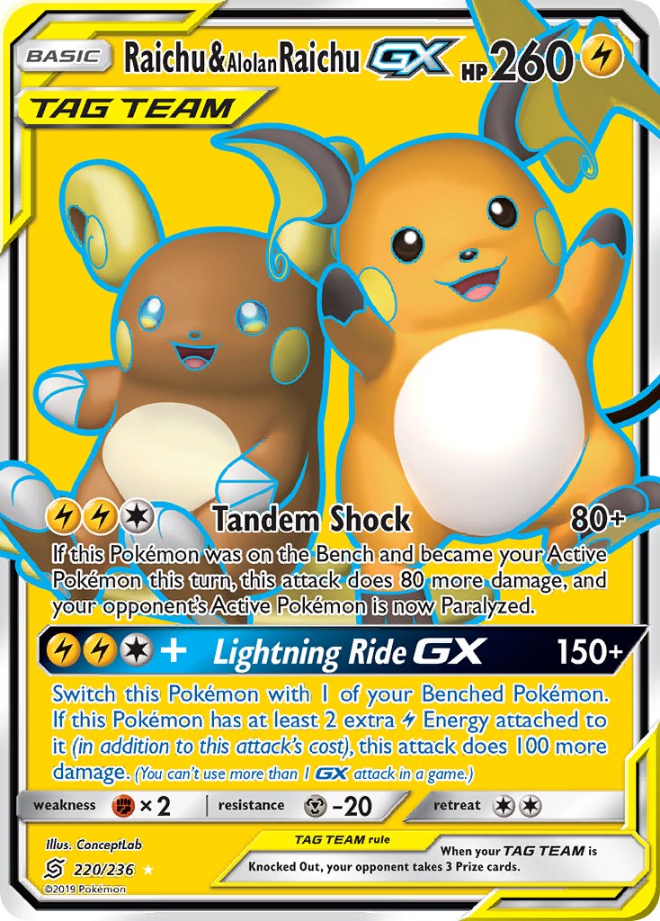 Raichu & Alolan Raichu GX