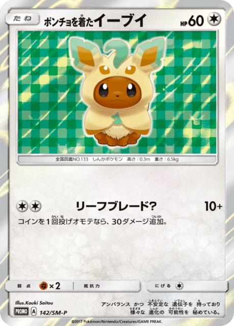 Poncho-wearing Eevee