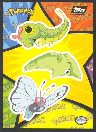 Caterpie, Metapod, Butterfree